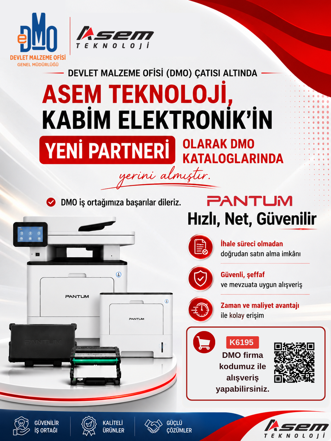 ASEM Teknoloji DMO Kataloglarında Yerini Aldı | Kabim Elektronik