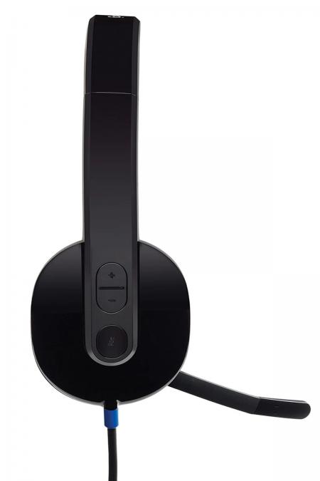 LOGİTECH H540 USB Gürültü Önleyici Mikrofonlu Kablolu Kulaklık, Siyah 981-000480