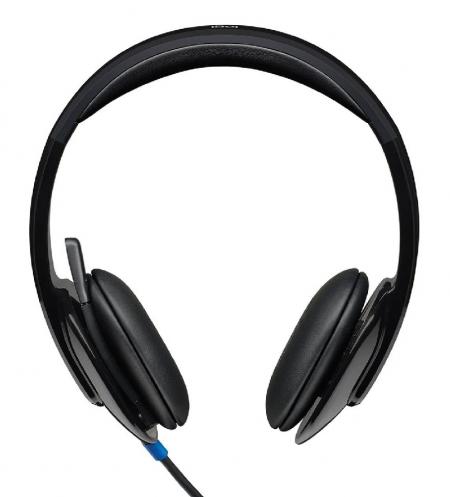 Logitech H540 USB Gürültü Önleyici Mikrofonlu Kablolu Kulaklık, Siyah 981-000480