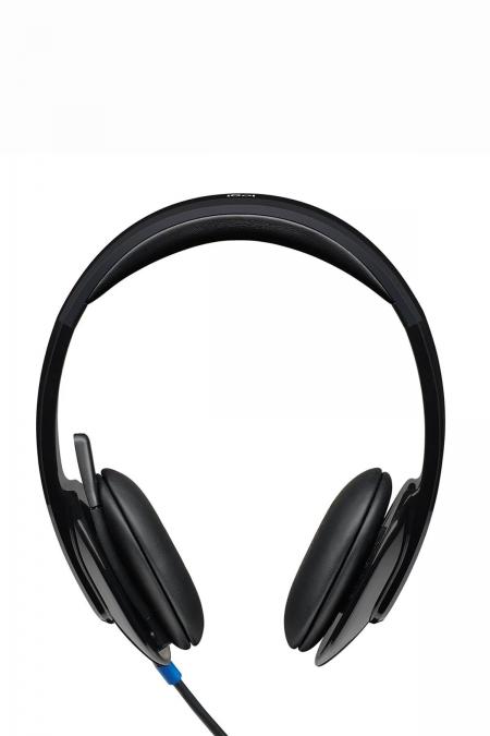 Logitech H540 USB Gürültü Önleyici Mikrofonlu Kablolu Kulaklık, Siyah 981-000480