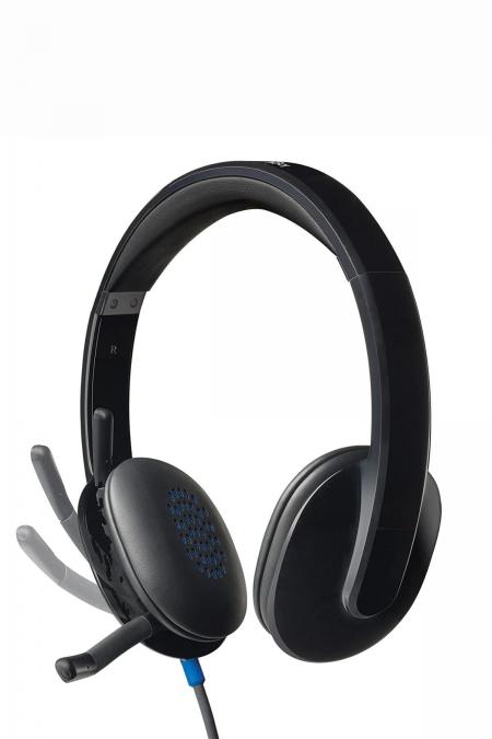 LOGİTECH H540 USB Gürültü Önleyici Mikrofonlu Kablolu Kulaklık, Siyah 981-000480