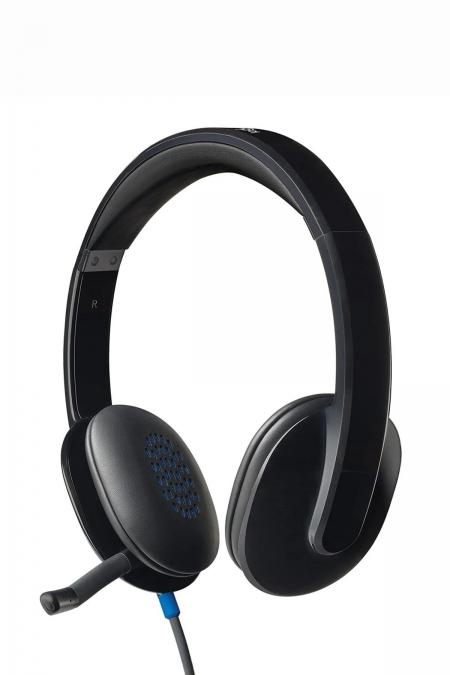 LOGİTECH H540 USB Gürültü Önleyici Mikrofonlu Kablolu Kulaklık, Siyah 981-000480
